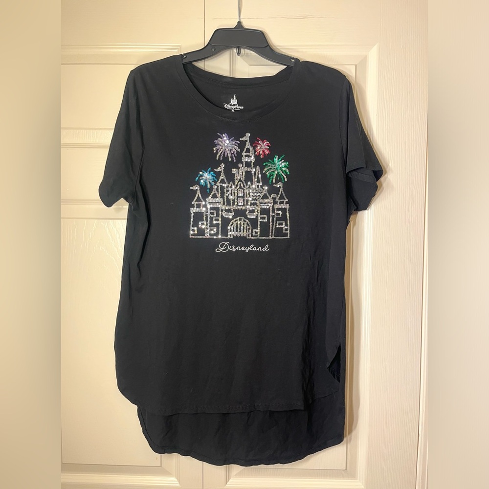 Disneyland‎ Women's Castle Sequined T-Shirt